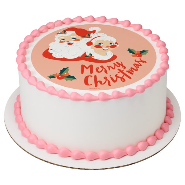 CHRISTMAS SANTA EDIBLE WAFER & ICING CAKE TOPPERS DECORATION MERRY FESTIVE PARTY CHRISTMAS SANTA EDIBLE WAFER & ICING CAKE TOPPERS DECORATION MERRY FESTIVE PARTY